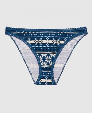 La Senza Bikini Panty Women Underwear Blue | RajLHGeC