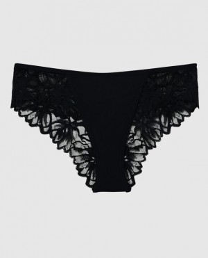 La Senza Cheeky Panty Women Underwear Black | W9Y8APFB