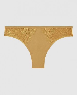 La Senza Cheeky Panty Women Underwear Gold | EuOTsK5S