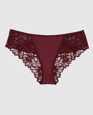 La Senza Cheeky Panty Women Underwear Red Burgundy | 49b0eZmD