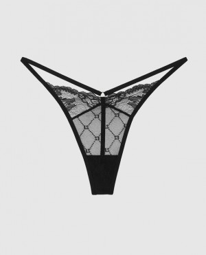 La Senza G-String Panty Women Underwear Black | wzCJqsoq