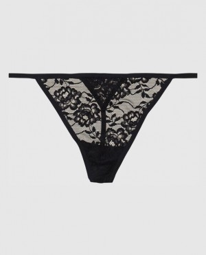 La Senza G-String Panty Women Underwear Black | n6eCwjWo