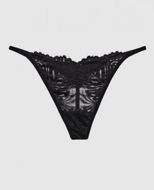 La Senza G-String Panty Women Underwear Black | l4AAIitn