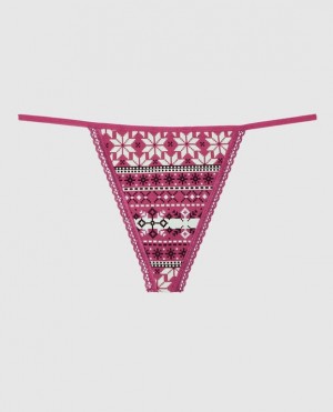 La Senza G-String Panty Women Underwear Pink | UEEv2ckj