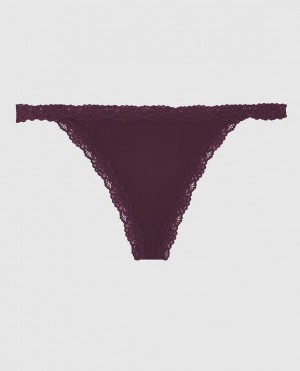 La Senza G-String Panty Women Underwear Purple | XUGasmLn