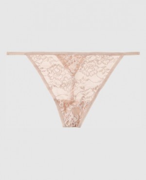 La Senza G-String Panty Women Underwear Rose Brown | eXY3z9pv