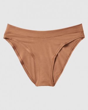 La Senza High Leg Bikini Panty Women Underwear Caramel Kiss | 1z2CMTS1