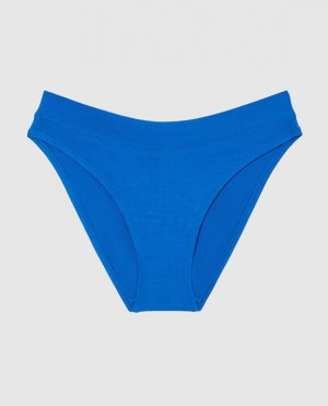 La Senza High Leg Bikini Panty Women Underwear Deep Blue | fXaOWpcK