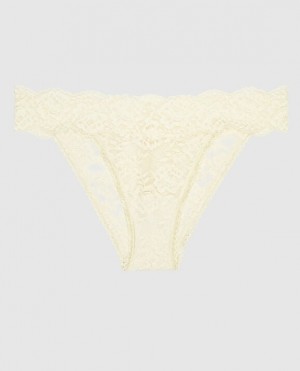 La Senza High Leg Cheeky Panty Women Underwear Cream | yWtjG8nq