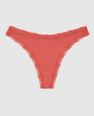 La Senza High Leg Thong Panty Women Underwear Astro Dust | dz2SrQPa