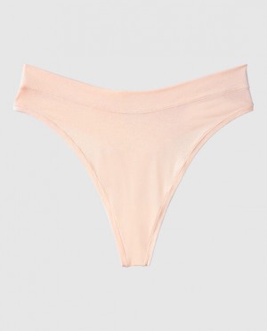 La Senza High Leg Thong Panty Women Underwear Pink | iwn0e0bJ