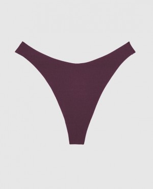 La Senza High Leg Thong Panty Women Underwear Purple | zMkkPKtZ