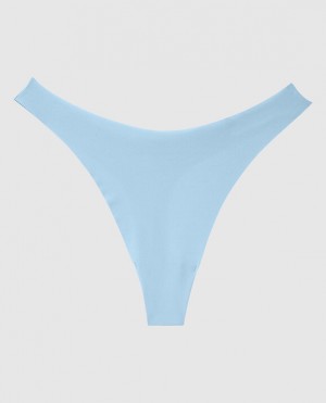 La Senza High Leg Thong Panty Women Underwear Blue | AGjqGbxa