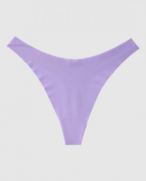 La Senza High Leg Thong Panty Women Underwear Purple Rose | Q31S48dM