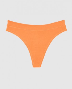 La Senza High Leg Thong Panty Women Underwear Apricot | bGmonT8F