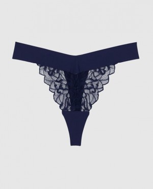 La Senza High Leg Thong Panty Women Underwear Ocean Cavern | b4VR6oT9