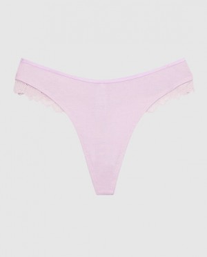 La Senza High Leg Thong Panty Women Underwear Purple | RuUjQKWV