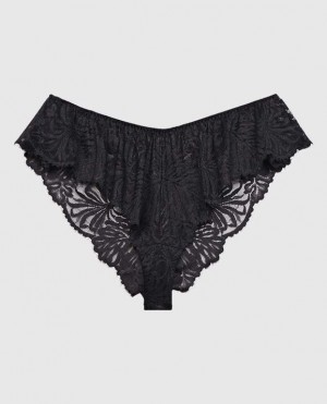 La Senza Lace Cheeky Panty Women Lingerie Black | XpRgfif5