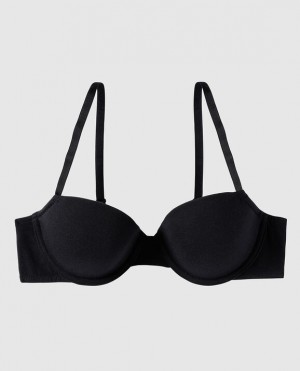 La Senza Lightly Lined Demi Women Bras Black | gIsq9zRh