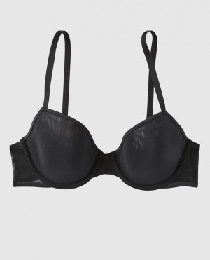 La Senza Lightly Lined Demi Women Bras Black | NuICVI4W