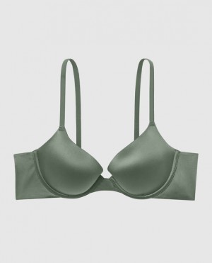 La Senza Lightly Lined Demi Women Bras Dark Forest | 9fE5OTMR