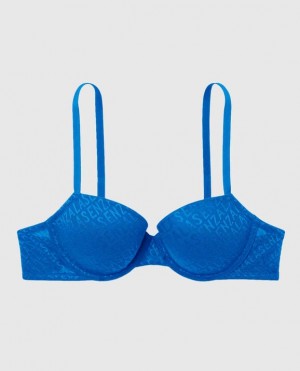 La Senza Lightly Lined Demi Women Bras Deep Blue | KOCqiTVf