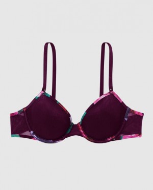 La Senza Lightly Lined Demi Women Bras Purple | z2bQmwrm