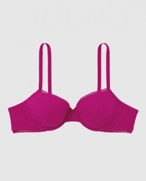 La Senza Lightly Lined Demi Women Bras Pink | oG5wmWXA