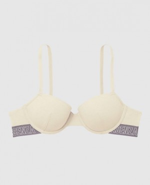 La Senza Lightly Lined Demi Women Bras Pearl | 24VZ6lf1