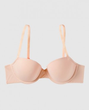 La Senza Lightly Lined Demi Women Bras Pink | sTZpyk1W