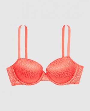 La Senza Lightly Lined Demi Women Bras Red | dshoblfW