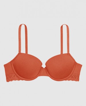 La Senza Lightly Lined Demi Women Bras Terra Cotta | n5ivts0w