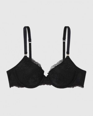 La Senza Lightly Lined Full Coverage Women Bras Black | tGhCECiY