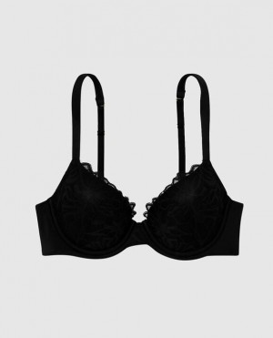 La Senza Lightly Lined Full Coverage Women Bras Black | EBltLlcc