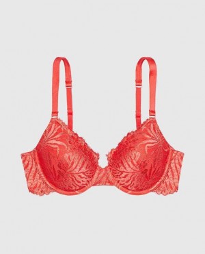 La Senza Lightly Lined Full Coverage Women Bras Red | VXgAfoj3