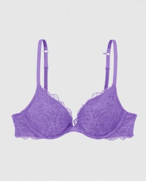 La Senza Push Up Plunge Women Bras Flower | guHLtNmi