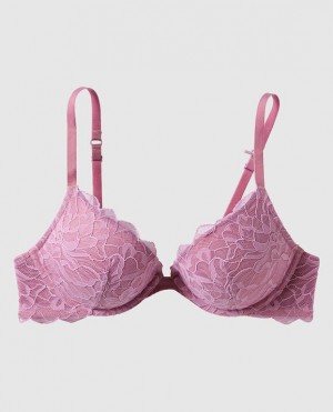 La Senza Push Up Plunge Women Bras Rosecrush | g7ja4OLQ