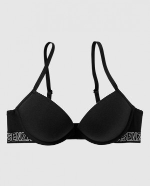 La Senza Push Up Women Bras Black | rDloYNEl