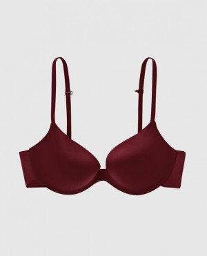 La Senza Push Up Women Bras Red Burgundy | EHagSUAX