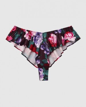 La Senza Satin Panty Women Underwear After Hours Floral | ozeF3DZd