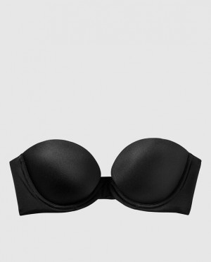 La Senza Strapless Push Up Women Bras Black | 2fUGE4sR