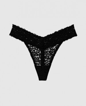 La Senza Thong Panty Women Underwear Black | atP0xBRs