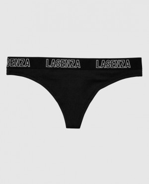 La Senza Thong Panty Women Underwear Black | ZqAsAh6z