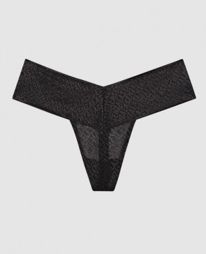 La Senza Thong Panty Women Underwear Black | 0c6ur1EC