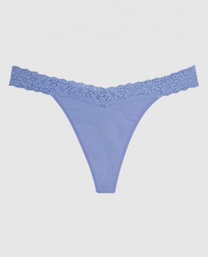 La Senza Thong Panty Women Underwear Blue | QobyhIt7