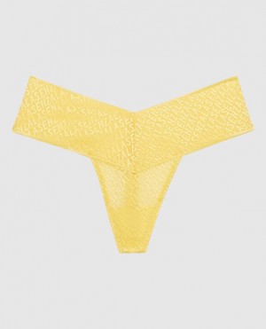 La Senza Thong Panty Women Underwear Cream | U43BSLB7