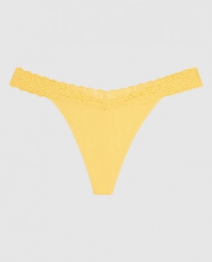 La Senza Thong Panty Women Underwear Cream | wwYIjyBI