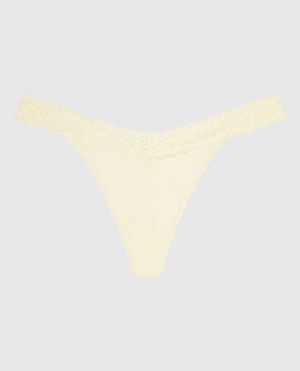 La Senza Thong Panty Women Underwear Cream | GFF2uMTi