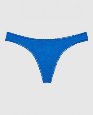 La Senza Thong Panty Women Underwear Deep Blue | ZmmCekDs