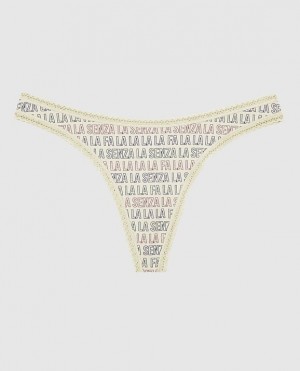 La Senza Thong Panty Women Underwear Festive LaSenza | 4zxP1BE2